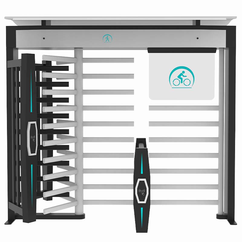 Tornello tutta altezza combinato con passaggio biciclette